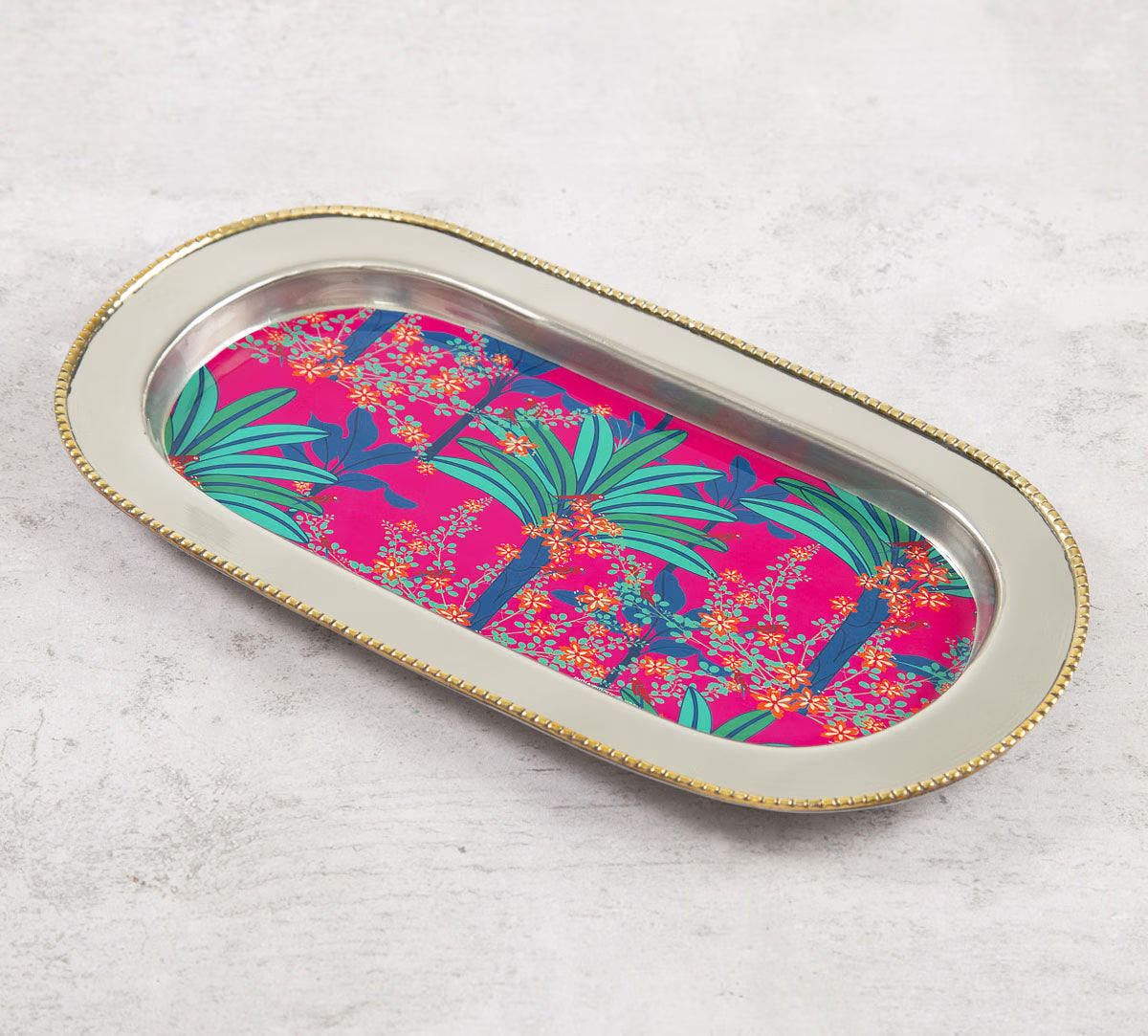 Royal Palms Steel Serving Tray